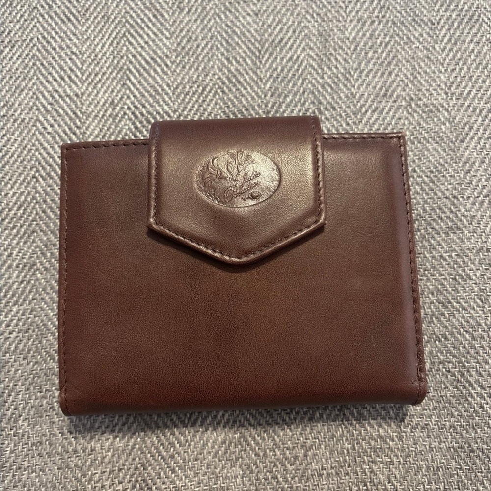 Julia Buxton Heiress RFID Blocking Cardex Leather Wallet Mahogany
